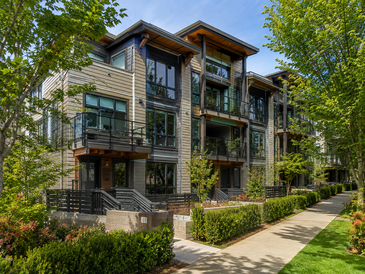 Modern condominium building