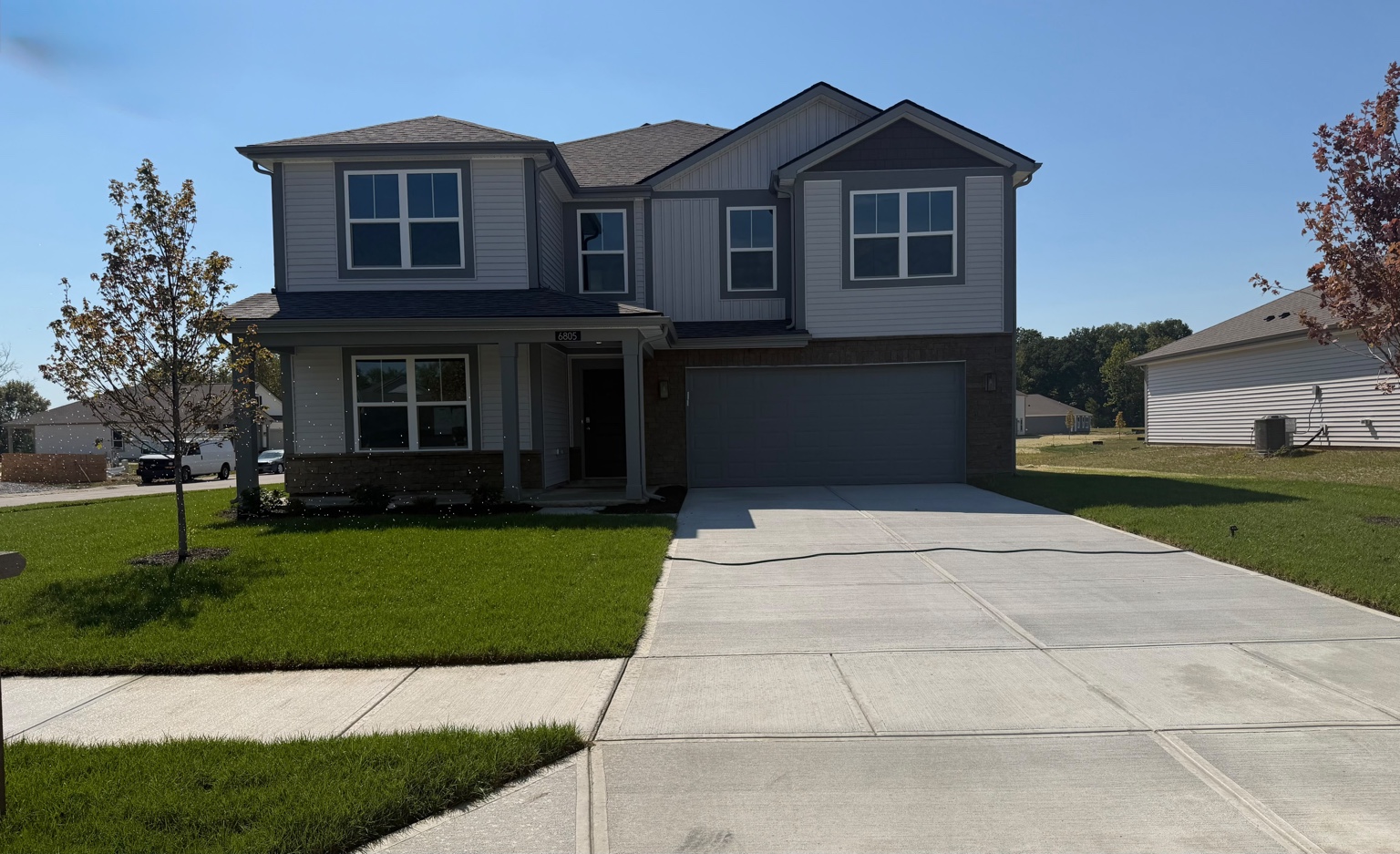 Exterior of the featured five-bedroom D.R. Horton home near Camby